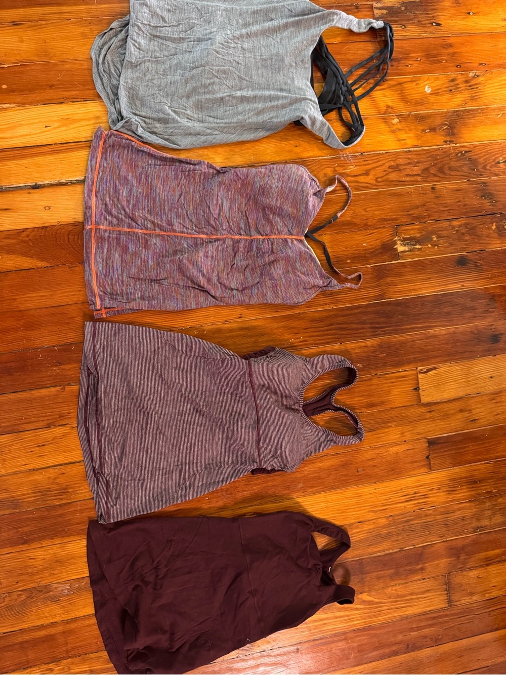 lululemon athletica Multi-Plum & Gray Tank Top Set